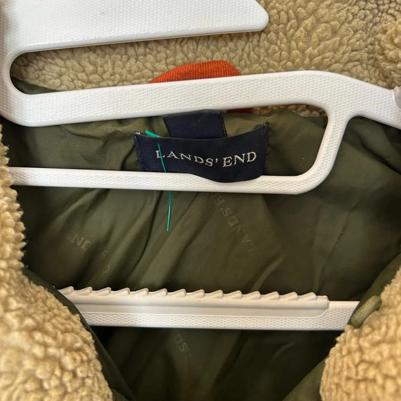 Lands end green mens  jacket tall Large - Picture 3 of 6